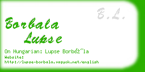 borbala lupse business card